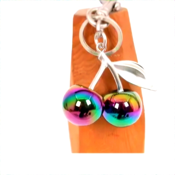 Hype CHERRIES 🍒 Bag Charm Keychain - Picture 1 of 1